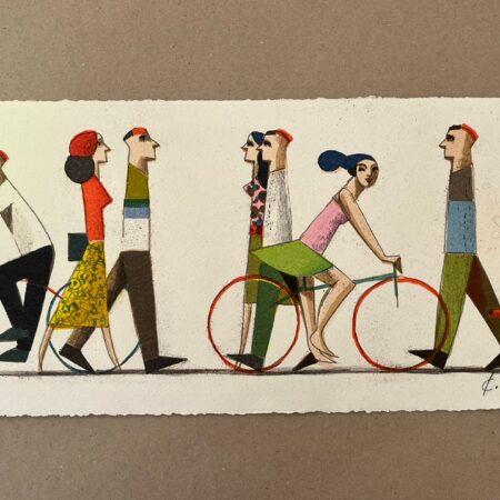 Les passants III, obra gráfica