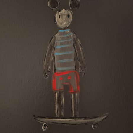 Skater in grey