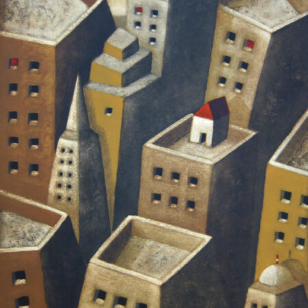 Casita en el tejado, obra gráfica