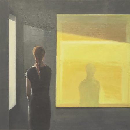 120x120 woman looking at a Rothko painting be
