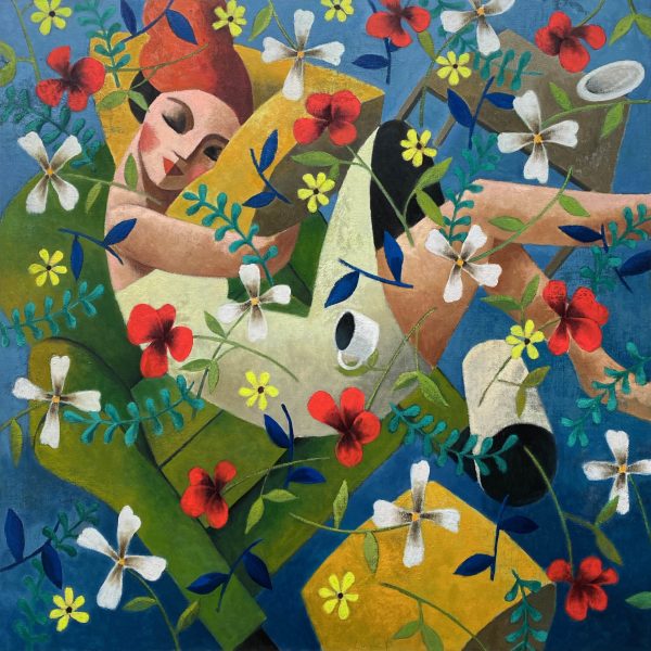 Busy dreaming 120 x 120 cm
