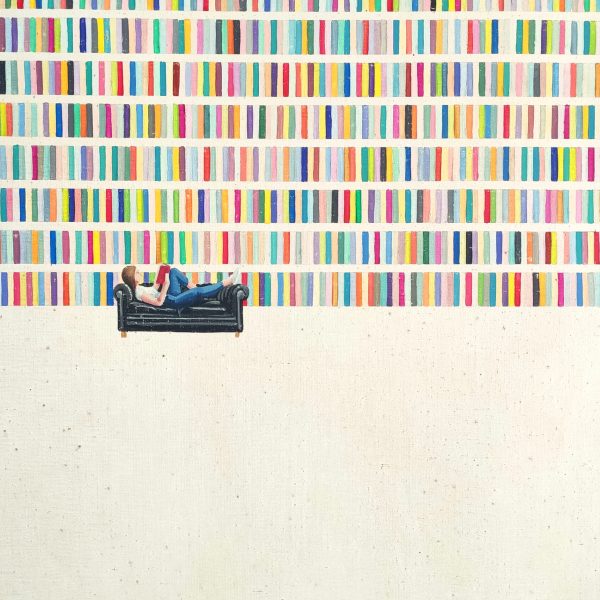 lectura en el sofá 65 x 50